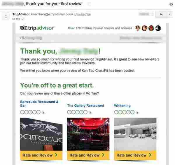 看旅游社区TripAdvisor如何做邮件营销（下篇）